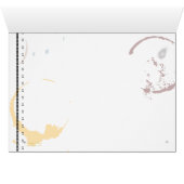 Typewriter Art Coffee Stain Card (Inside Horizontal (Bottom))