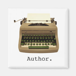 Typewriter & "Author" Magnet