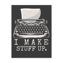 Typewriter Author Witty Storyteller Book Writing Postcard Typewriter Author Witty Storyteller Book Writing Postcard