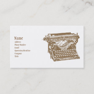 Typewriter Business Card