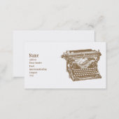 Typewriter Business Card (Front/Back)