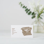 Typewriter Business Card (Standing Front)