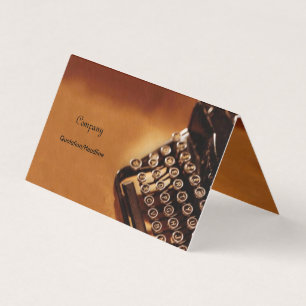 Typewriter Business Card