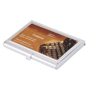 Typewriter Business Card Holder