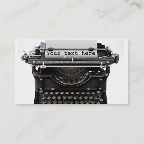 Typewriter Business Cards