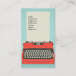 Typewriter Business Cards for Authors and Writers