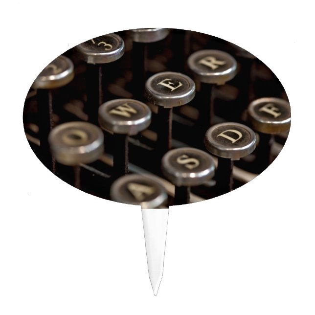 Typewriter Cake Topper (Front)