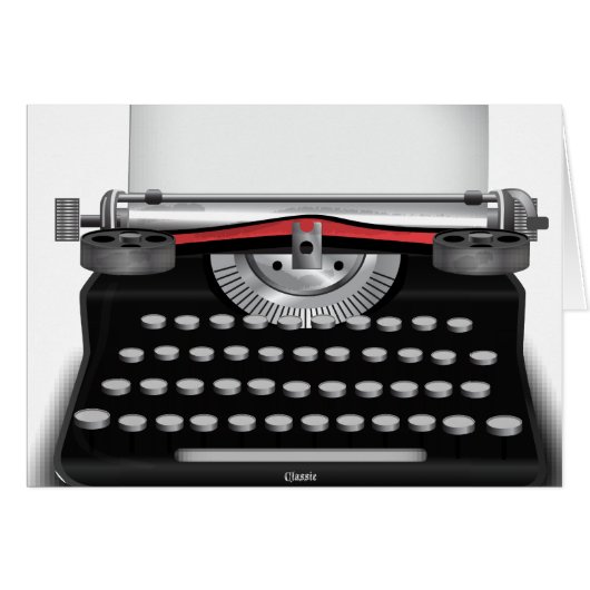 Typewriter Cards (Front Horizontal)