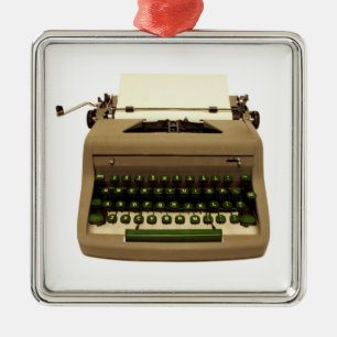 Typewriter Christmas Tree Ornament for Writers