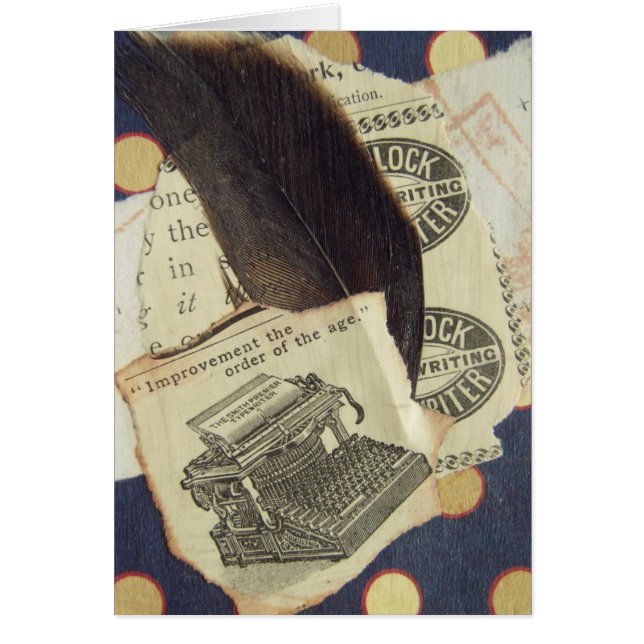 Typewriter Collage Cards (Front)
