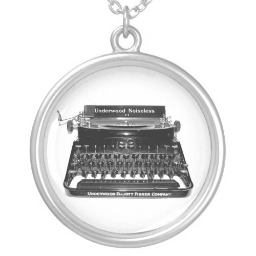 Typewriter Editor Author Novelist writer Necklace