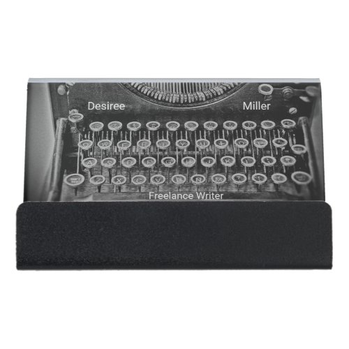 Typewriter Freelance Writer Vintage Antique Desk Business Card Holder