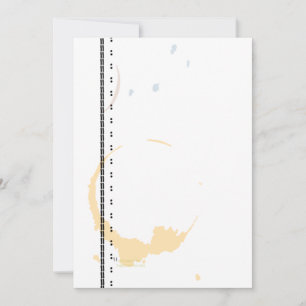 Typewriter Grunge Coffee Stain Invitation Template