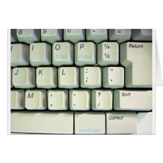 Typewriter Keyboard (Front Horizontal)