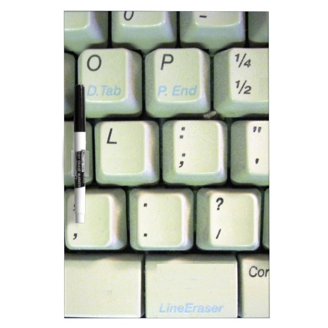 Typewriter Keyboard Dry-Erase Board (Front)