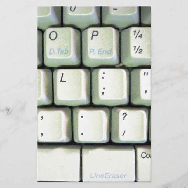 Typewriter Keyboard Stationery (Front)