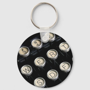 Typewriter keys keychain