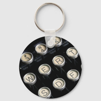 Typewriter keys keychain
