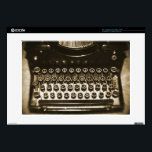 Typewriter Laptop Decals<br><div class="desc">Amazing still life of an old typewriter. Fun and unique design.</div>