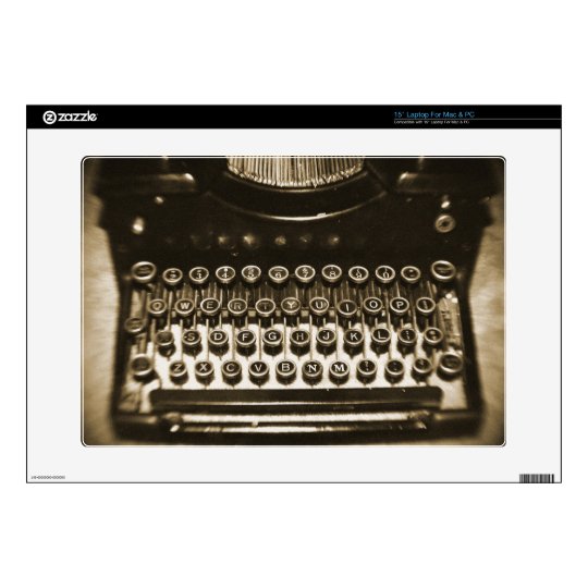 Typewriter Laptop Decals
