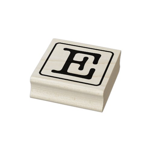 Typewriter Letter E Rubber Stamp