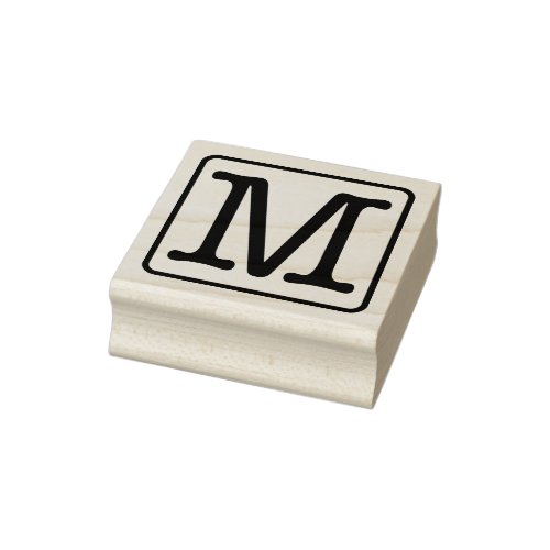 Typewriter Letter M Rubber Stamp