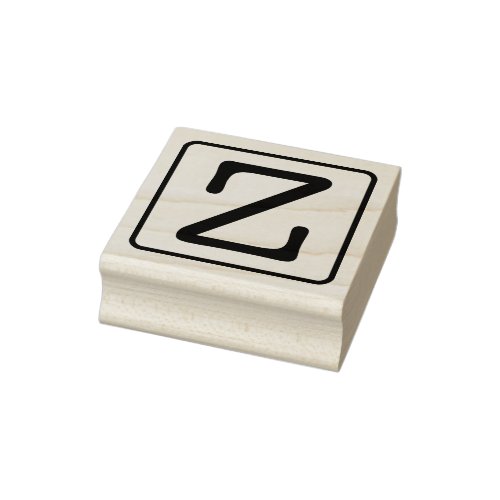 Typewriter Letter Z Rubber Stamp