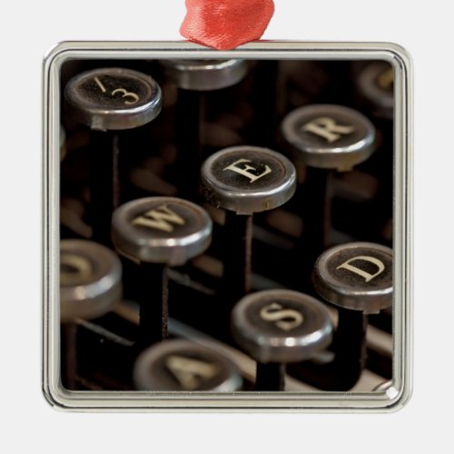 Typewriter Metal Ornament