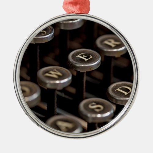Typewriter Metal Ornament
