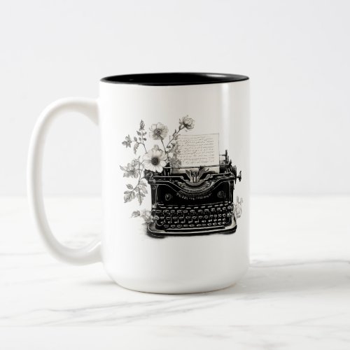 typewriter poets ttpd modern art new esthetic Two_Tone coffee mug