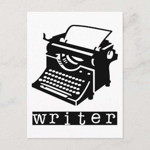 Typewriter Postcard