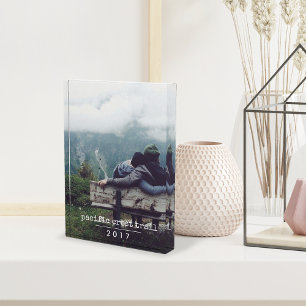 Typewriter   Vacation Memory Vertical Photo Block