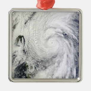Typhoon Chaba in the Philippine Sea Metal Ornament