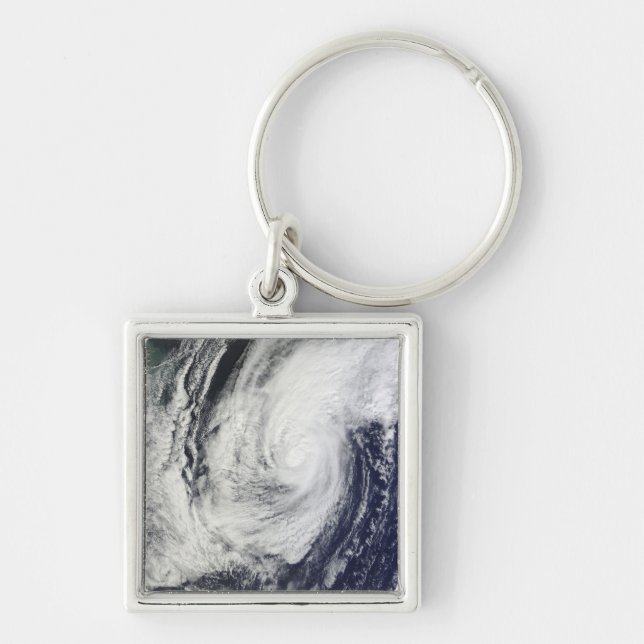 Typhoon Chaba over the Ryukyu Islands, Japan Keychain (Front)