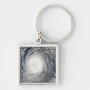 Typhoon Choi-wan south of Japan, Pacific Ocean Keychain