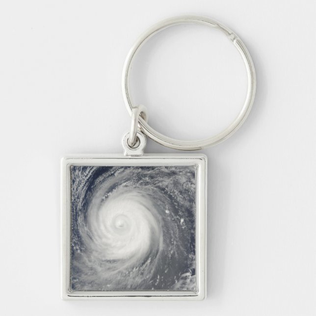 Typhoon Choi-wan south of Japan, Pacific Ocean Keychain (Front)