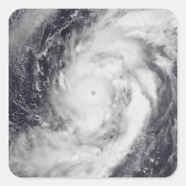 Typhoon Damrey in the western Pacific Ocean Square Sticker (Front)