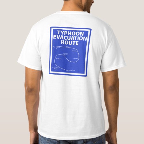 Typhoon Evacuation Route T_Shirt