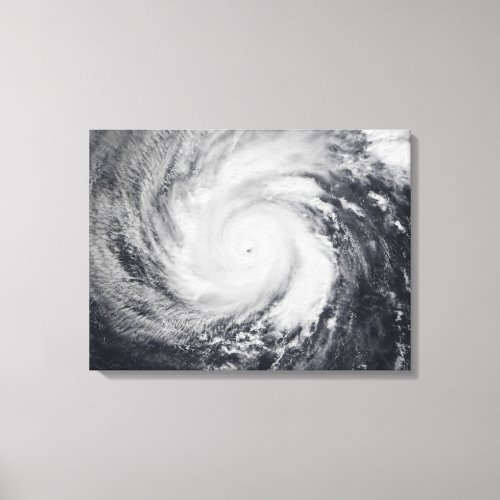 Typhoon Faxai in the western Pacific Ocean Canvas Print