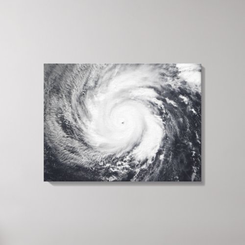 Typhoon Faxai in the western Pacific Ocean Canvas Print