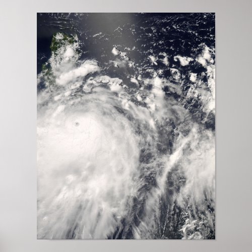 Typhoon Fengshen over the Philippines Poster