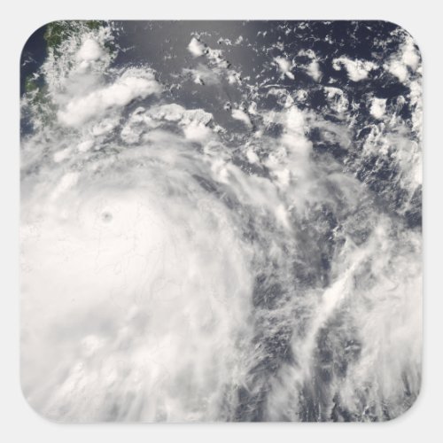 Typhoon Fengshen over the Philippines Square Sticker