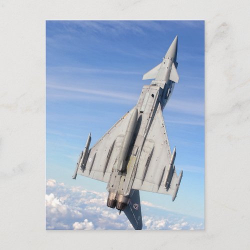 Typhoon Fighter Jet Postcard