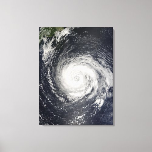 Typhoon Fitow Canvas Print