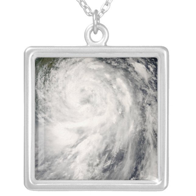 Typhoon Fung-wong Silver Plated Necklace (Front)