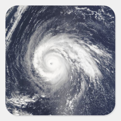 Typhoon Higos Square Sticker