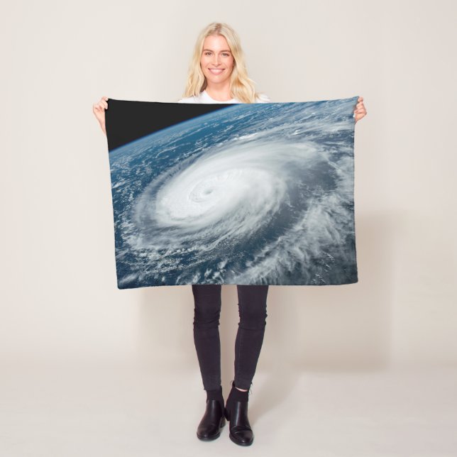 Typhoon Hinnamnor. Fleece Blanket (In Situ)