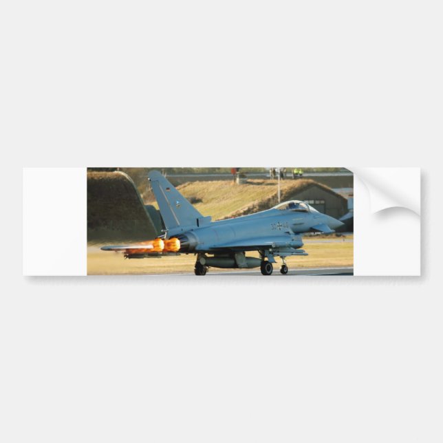 typhoon in afterburner bumper sticker (Front)