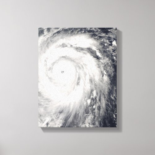 Typhoon Jangmi off Taiwan and the Philippines Canvas Print