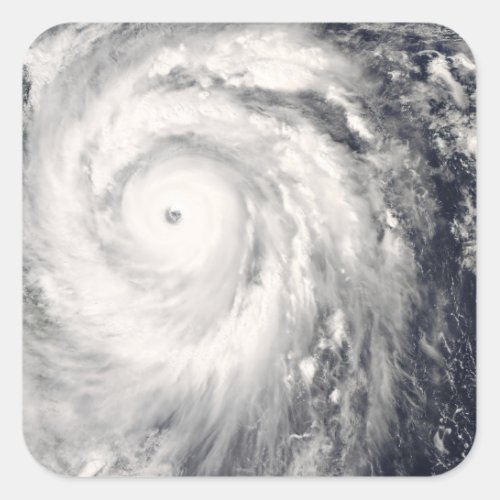 Typhoon Jangmi off Taiwan and the Philippines Square Sticker
